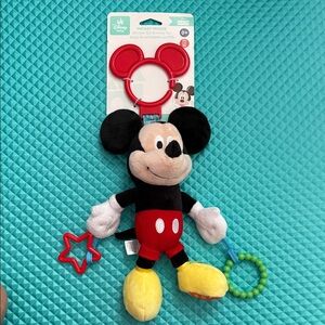 NEW Disney Mickey Mouse Plush Toy with Red and Yellow Accents